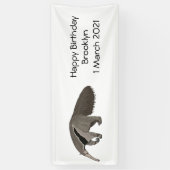 Voorbeeld van de cartoon spandoek (Verticaal)