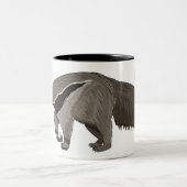 Voorbeeld van de cartoon tweekleurige koffiemok (Center)