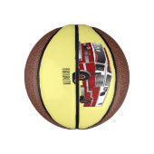 Voorbeeld van de cartoon van de brandweermotor basketbal (Verticaal)