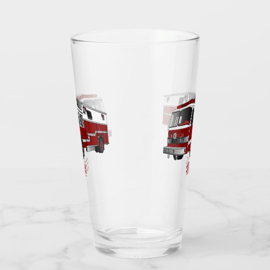 Voorbeeld van de cartoon van de brandweermotor glas (Rechts)