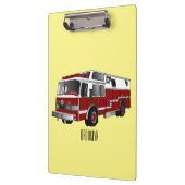 Voorbeeld van de cartoon van de brandweermotor klembord (Links)