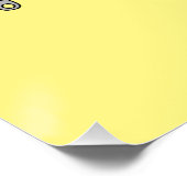 Voorbeeld van de cartoon van de brandweermotor perfect poster (Hoek)