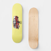 Voorbeeld van de cartoon van de brandweermotor persoonlijk skateboard (Voorkant)