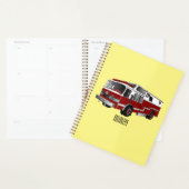 Voorbeeld van de cartoon van de brandweermotor planner (Display)