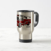 Voorbeeld van de cartoon van de brandweermotor reisbeker (Voorkant rechts)