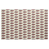 Voorbeeld van de cartoon van de brandweermotor stof (Fat Quarter)