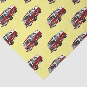 Voorbeeld van de cartoon van de brandweermotor tissuepapier (Detail)