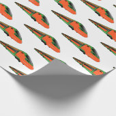 Voorbeeld van de cartoon van de bullettrein cadeaupapier (Hoek)