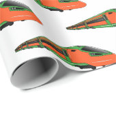 Voorbeeld van de cartoon van de bullettrein cadeaupapier (Rol Hoek)