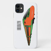 Voorbeeld van de cartoon van de bullettrein Case-Mate iPhone case (Achterkant)