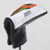 Voorbeeld van de cartoon van de bullettrein golfheadcover (3/4 voorkant)
