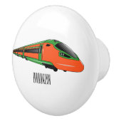 Voorbeeld van de cartoon van de bullettrein keramische knop (Rechts)