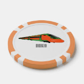 Voorbeeld van de cartoon van de bullettrein poker chips (Enkel)