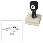 Voorbeeld van de cartoon van de bullettrein rubberstempel (Gestempeld)