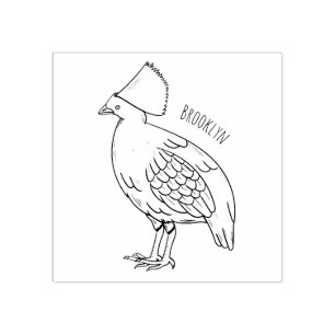 Voorbeeld van de cartoon van de gemiste patrijzen rubberstempel