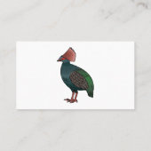 Voorbeeld van de cartoon van de gemiste patrijzen visitekaartje (Achterkant)