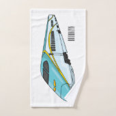 Voorbeeld van de cartoon van de hogesnelheidslijn bad handdoek (Handdoek)