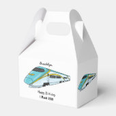 Voorbeeld van de cartoon van de hogesnelheidslijn bedankdoosjes (Voorkant Zijde)