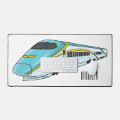 Voorbeeld van de cartoon van de hogesnelheidslijn bureaumat (Keyboard & Muis)