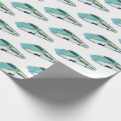 Voorbeeld van de cartoon van de hogesnelheidslijn cadeaupapier (Hoek)