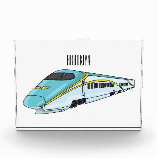 Voorbeeld van de cartoon van de hogesnelheidslijn fotoblokken (Voorkant)