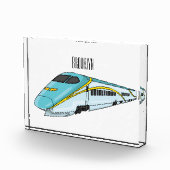 Voorbeeld van de cartoon van de hogesnelheidslijn fotoblokken (Rechts)