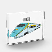 Voorbeeld van de cartoon van de hogesnelheidslijn fotoblokken (Links)