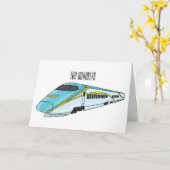 Voorbeeld van de cartoon van de hogesnelheidslijn kaart (Gele Bloem)