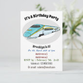 Voorbeeld van de cartoon van de hogesnelheidslijn kaart (Staand voorkant)