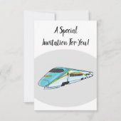 Voorbeeld van de cartoon van de hogesnelheidslijn kaart (Achterkant)