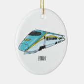 Voorbeeld van de cartoon van de hogesnelheidslijn keramisch ornament (Rechts)