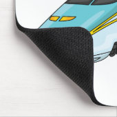 Voorbeeld van de cartoon van de hogesnelheidslijn muismat (Hoek)