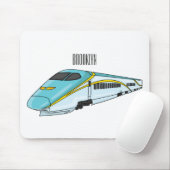 Voorbeeld van de cartoon van de hogesnelheidslijn muismat (Met muis)