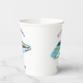 Voorbeeld van de cartoon van de hogesnelheidslijn papieren bekers (Links)