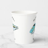 Voorbeeld van de cartoon van de hogesnelheidslijn papieren bekers (Rechts)