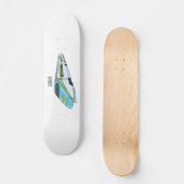 Voorbeeld van de cartoon van de hogesnelheidslijn persoonlijk skateboard (Voorkant)