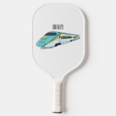 Voorbeeld van de cartoon van de hogesnelheidslijn pickleball paddle (Achterkant)