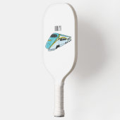 Voorbeeld van de cartoon van de hogesnelheidslijn pickleball paddle (Links)