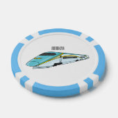 Voorbeeld van de cartoon van de hogesnelheidslijn poker chips (Enkel)