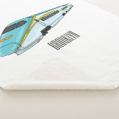 Voorbeeld van de cartoon van de hogesnelheidslijn sherpa deken (3/4)