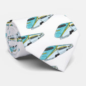 Voorbeeld van de cartoon van de hogesnelheidslijn stropdas (Opgerold)