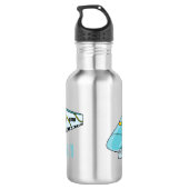 Voorbeeld van de cartoon van de hogesnelheidslijn waterfles  (Achterkant)