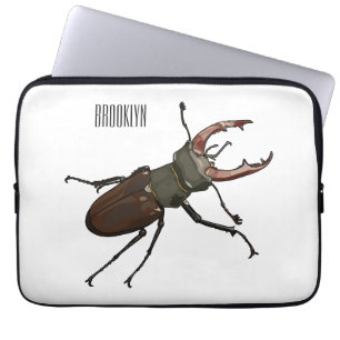Voorbeeld van de cartoon van de kever laptop sleeve