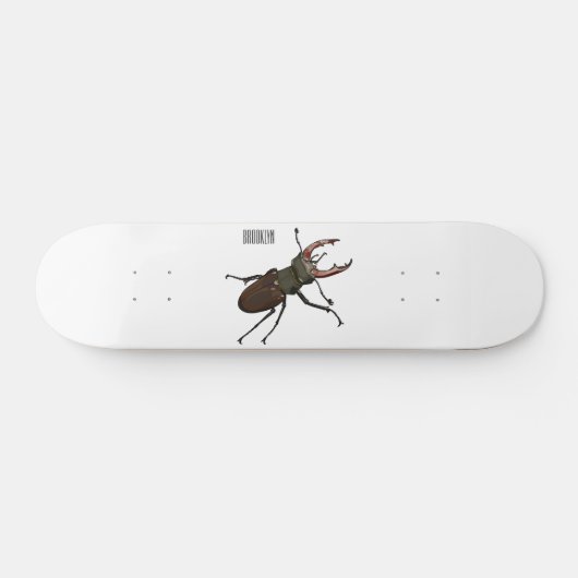Voorbeeld van de cartoon van de kever persoonlijk skateboard (Horizontaal)