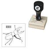 Voorbeeld van de cartoon van de kever rubberstempel (Gestempeld)