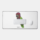 Voorbeeld van de cartoon van de paardenvogel bureaumat (Keyboard & Muis)