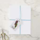 Voorbeeld van de cartoon van de paardenvogel cadeaulabel (Met Touw)