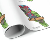 Voorbeeld van de cartoon van de paardenvogel cadeaupapier (Rol Hoek)