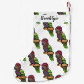 Voorbeeld van de cartoon van de paardenvogel kleine kerstsok (Achterkant)