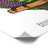 Voorbeeld van de cartoon van de paardenvogel poster (Hoek)